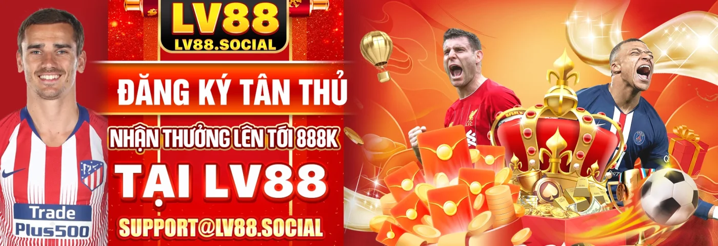 Banner chính thức từ lv88 sảnh cá cược tân thủ